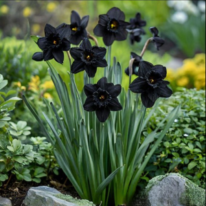 Нарцисс Тень Королевы купить по цене от 500р. в интернет-магазине «Посадика» с доставкой почтой в в Домодедовое и по всей России – [изображение №1].